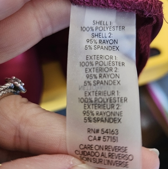 NWT Calvin Klein Womens V-neck Blouse Sz Large - Picture 7 of 7